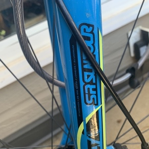 2013 GT Bicycles Timberline Silver, gray or bare metal, Blue, and Yellow or Gold