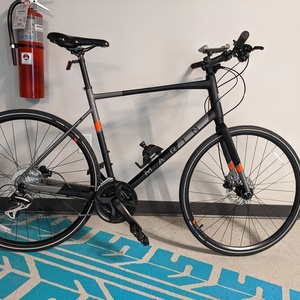 2021 Marin Bikes Fairfax 2 Black, Silver, gray or bare metal, and Orange