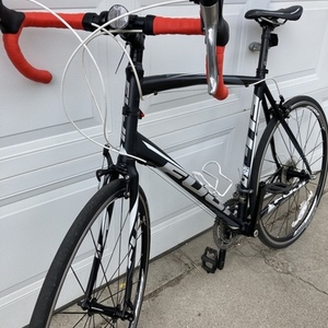2014 Fuji Black, Silver, gray or bare metal, and Red