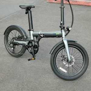 2020 Qualisports Foldable E bike Silver, gray or bare metal
