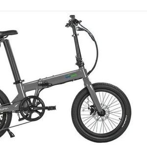 2020 Qualisports Foldable E bike Silver, gray or bare metal
