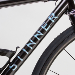 2016 Stinner Frameworks Gibraltar Titanium Black, Silver, gray or bare metal, and Teal
