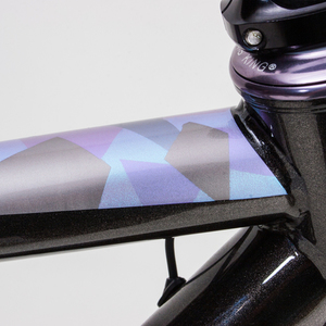 2016 Stinner Frameworks Gibraltar Titanium Black, Silver, gray or bare metal, and Teal