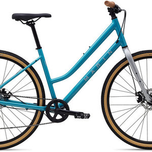 2022 Marin Bikes Kentfield 1 ST Teal and Silver, gray or bare metal