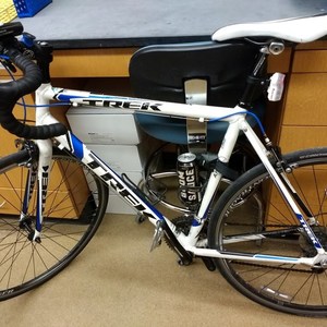 2011 Trek 1.2 White, Blue, and Black