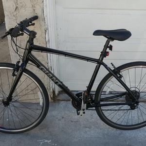 2017 Giant Escape 3 Black and Silver, gray or bare metal