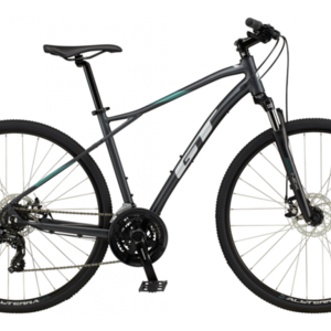 2020 GT Bicycles Transeo comp Silver, gray or bare metal and Teal