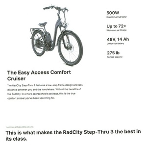 2021 Rad Power Bikes RAD CITY 4 Black