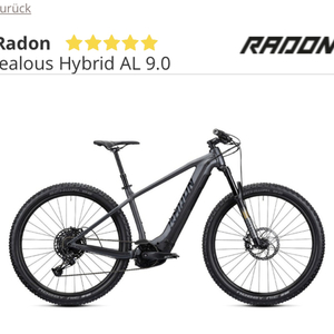 2021 Radon Jealous Hybrid AL 9.0 Black