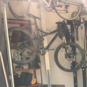 2015 Devinci Carbon Silver, gray or bare metal and Red