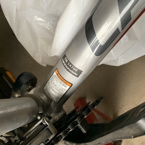 2013 Cannondale Silver, gray or bare metal and Red