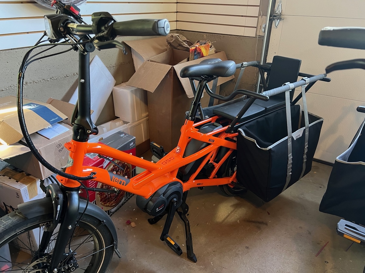 2021 Tern S10 L0 cargo bike (rear storage)