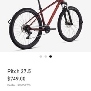 2020 Specialized Pitch 27.5 Red and Orange