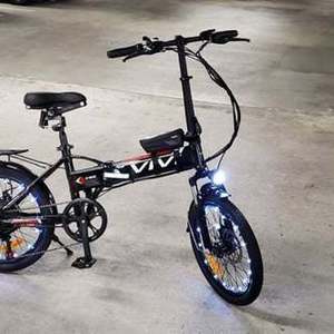 2021 VIVI Vivi 20" Folding Electric Bike Black