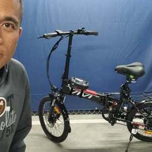 2021 VIVI Vivi 20" Folding Electric Bike Black