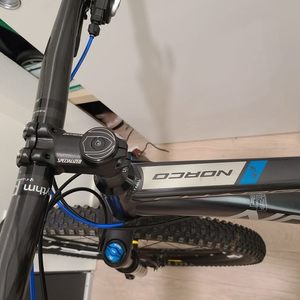 2017 Norco Bikes CHARGER 9.3 MTN BIKE Silver, gray or bare metal and Blue