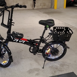 2021 VIVI Vivi 20" Folding Electric Bike Black