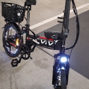 2021 VIVI Vivi 20" Folding Electric Bike Black