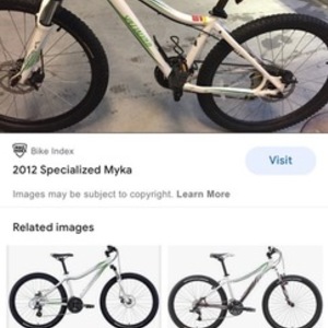 2012 Specialized Myka Disc White, Teal, and Green