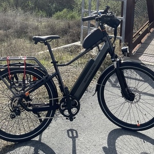 2021 Rad Power Bikes RadCity 5 Plus Black and Silver, gray or bare metal