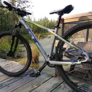 2018 GT Bicycles Avalanche Silver, gray or bare metal and Green