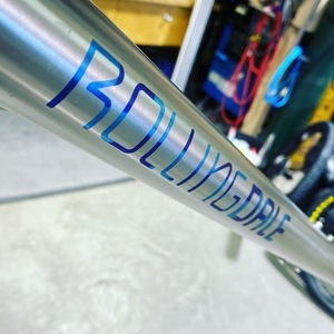 2021 Rollingdale Cycles Custom Titanium Silver, gray or bare metal