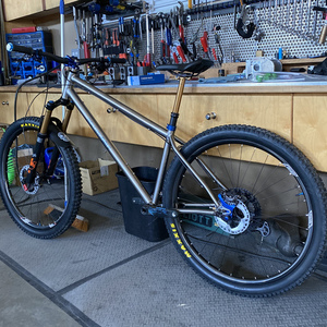 2021 Rollingdale Cycles Custom Titanium Silver, gray or bare metal