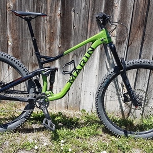 2021 Marin Bikes Alpine Trail 7 Green and Orange