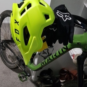 2021 Marin Bikes Alpine Trail 7 Green and Orange