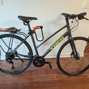 2022 Trek FX 2 STAGGER Silver, gray or bare metal