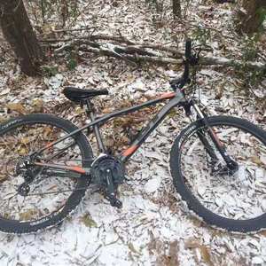 2019 GT Bicycles Aggressor Orange and Silver, gray or bare metal