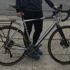 2016 Diamondback Haanjo Trail, size XL/59cm Silver, gray or bare metal and Black