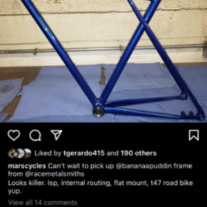 2021 Mars Cycles Custom Road Disc Blue