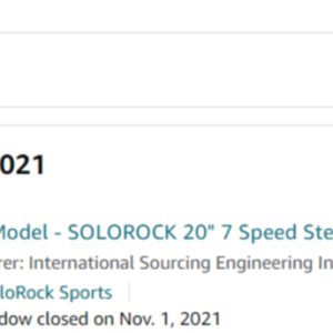 2021 ‎Wonder SRFPT2071 / Solorock ‎Aluminum / Folding bike Red