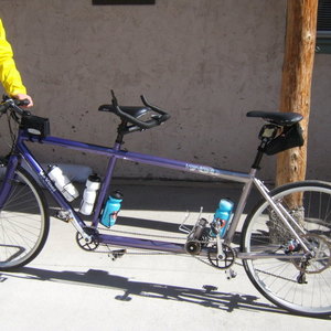 2009 da Vinci Designs Joint Venture tandem Purple and Silver, gray or bare metal