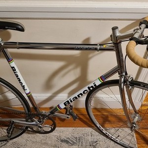2007 Bianchi Pista Silver, gray or bare metal