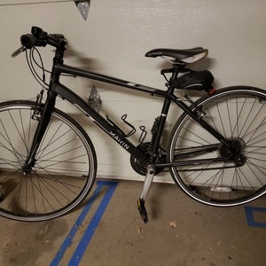 Marin Bikes Fairfax SC 2 Black, White, and Silver, gray or bare metal