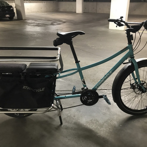 2017 Xtracycle Edgerunner Classic cargo bike (rear storage) Teal