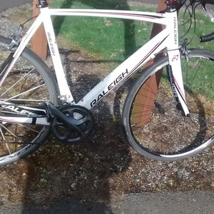 2011 Raleigh Raleigh road bike b30 White and Stickers tape or other cover-up