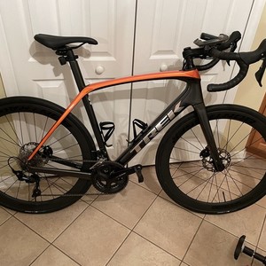2021 Trek DOMANE SL5 DISC Silver, gray or bare metal and Orange