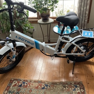 2021 Lectric eBikes Step-thru folding bike White