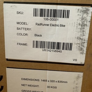 2021 Rad Power Bikes RAD RUNNER Black