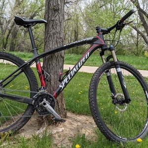 2010 Specialized Stumpjumper Expert Carbon 29 Black and Red