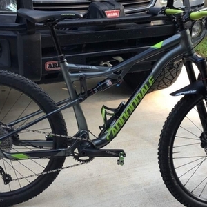 2018 Cannondale Habit Silver, gray or bare metal and Green