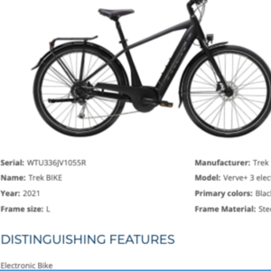 2021 Trek Verve+ 3 electronic bike Black