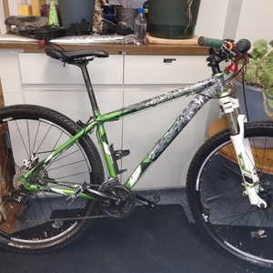 Trek Green, White, and Black