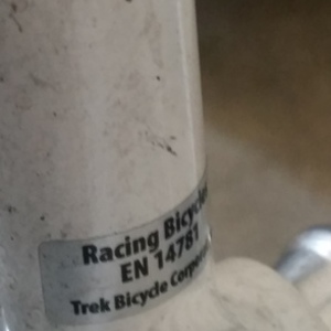 Trek 1.5 White, Black, and Silver or Gray
