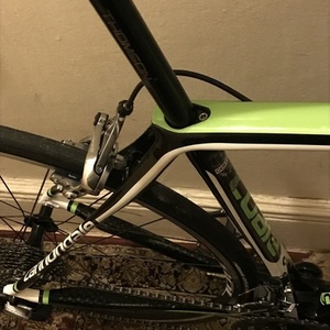 2014 Cannondale Synapse Carbon 5 105 Black, Green, and White