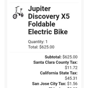 Jupiter bike Discovery x5 White and Black