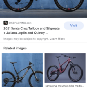 2021 Santa Cruz Tall boy White